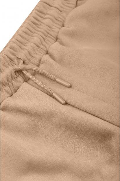 DeepSEA Beli Lastikli Bağcıklı Süet Spor Pantolon 2505556