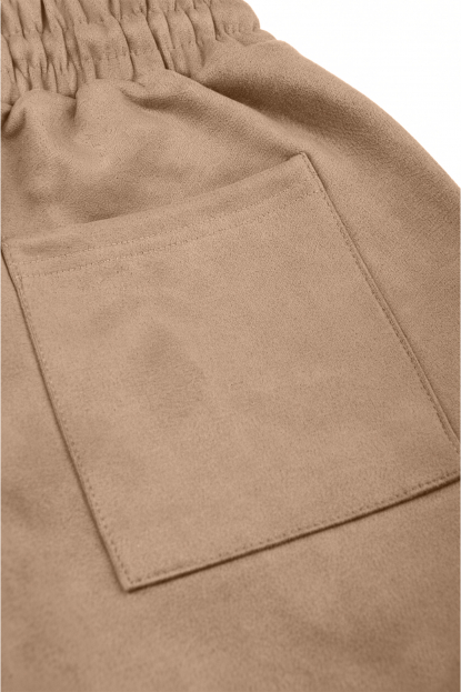 DeepSEA Beli Lastikli Bağcıklı Süet Spor Pantolon 2505556