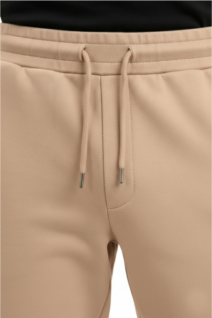 DeepSEA Beli Lastikli Bağcıklı Süet Spor Pantolon 2505556