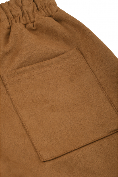 DeepSEA Beli Lastikli Bağcıklı Süet Spor Pantolon 2505556