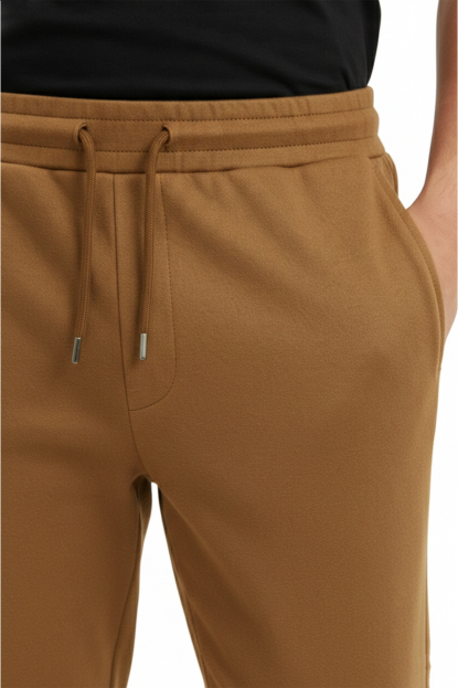 DeepSEA Beli Lastikli Bağcıklı Süet Spor Pantolon 2505556