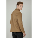 DeepSEA Slim Fit Likralı Çıtçıtlı Süet Gömlek 2500556