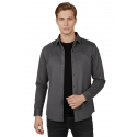 DeepSEA Slim Fit Likralı Çıtçıtlı Süet Gömlek 2500556