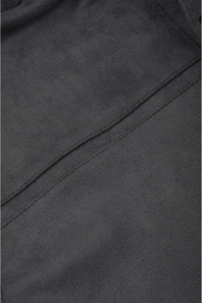 DeepSEA Slim Fit Likralı Çıtçıtlı Süet Gömlek 2500556