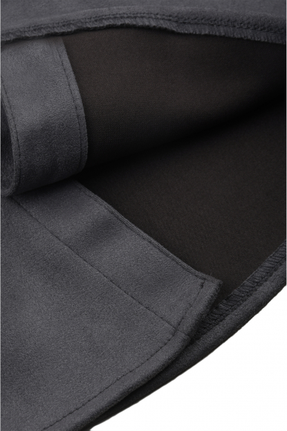 DeepSEA Slim Fit Likralı Çıtçıtlı Süet Gömlek 2500556
