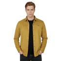 DeepSEA Slim Fit Likralı Çıtçıtlı Süet Gömlek 2500556