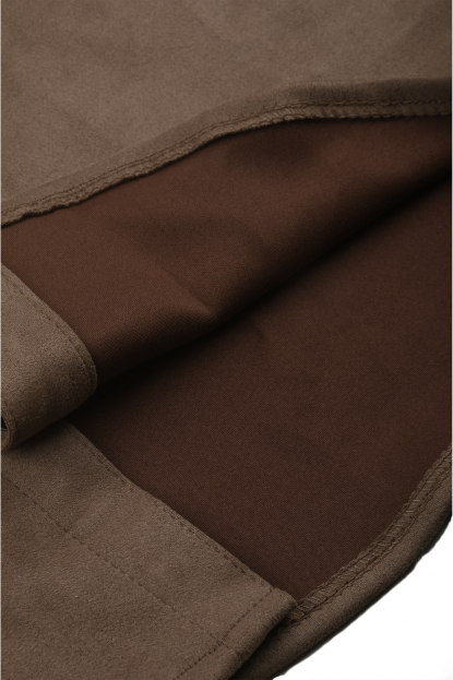 DeepSEA Slim Fit Likralı Çıtçıtlı Süet Gömlek 2500556