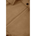 DeepSEA Slim Fit Likralı Çıtçıtlı Süet Gömlek 2500556