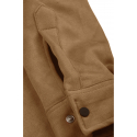 DeepSEA Slim Fit Likralı Çıtçıtlı Süet Gömlek 2500556