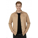 DeepSEA Slim Fit Likralı Çıtçıtlı Süet Gömlek 2500556