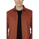 DeepSEA Slim Fit Likralı Çıtçıtlı Süet Gömlek 2500556