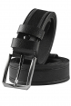 DeepSEA Hakiki Deri Lazer Desenli Spor Erkek Kemer Siyah Tokalı Kısaltılabilir 2602669