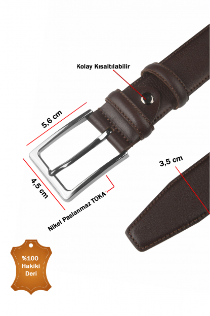 DeepSEA Hakiki Deri Lazer Desenli Spor Erkek Kemer Siyah Tokalı Kısaltılabilir 2602665
