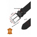 DeepSEA %100 Hakiki Deri Spor Kot Kemeri 4,5 cm Kot ve Kanvas Pantolonlara Uygun Kemer 2502633