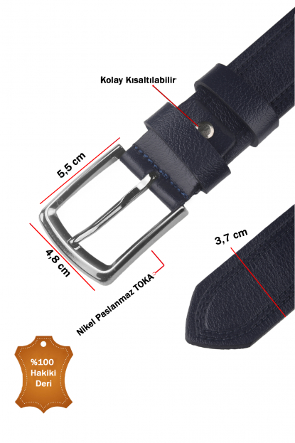 DeepSEA %100 Hakiki Deri Spor Kemer – Nakışlı Deri Yüzey – Kısaltılabilir Tasarım 2602660