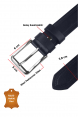 DeepSEA 4 cm Yanları Çift Dikişli Mat Suni Deri Kemer 2402611