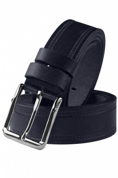 DeepSEA 4 cm Yanları Çift Dikişli Mat Suni Deri Kemer 2402611