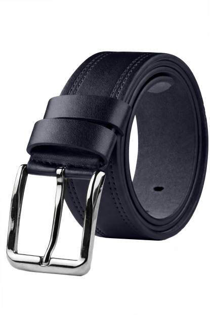DeepSEA 4 cm Yanları Çift Dikişli Mat Suni Deri Kemer 2402611