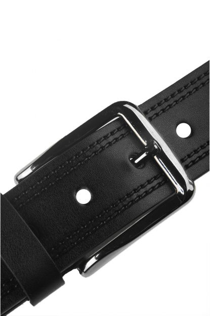 DeepSEA 4 cm Yanları Çift Dikişli Mat Suni Deri Kemer 2402611