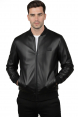 DeepSEA Dar Kesim Erkek Suni Deri Ceket / Mont – Kolej Yaka & Ribanalı 2600659