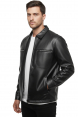 DeepSEA Dar Kesim Erkek Suni Deri Ceket / Mont – Kolej Yaka & Ribanalı 2600787
