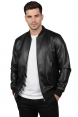 DeepSEA Dar Kesim Erkek Suni Deri Ceket / Mont – Kolej Yaka & Ribanalı 26002659