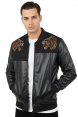 DeepSEA Dar Kesim Erkek Suni Deri Ceket / Mont – Kolej Yaka & Ribanalı 2600927