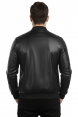 DeepSEA Dar Kesim Erkek Suni Deri Ceket / Mont – Kolej Yaka & Ribanalı 2600598