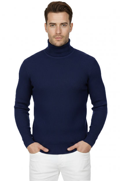 DeepSEA İnce Fitilli Tam Boğazlı Balıkçı Yaka Tüylenmeyen Kazak 2505498