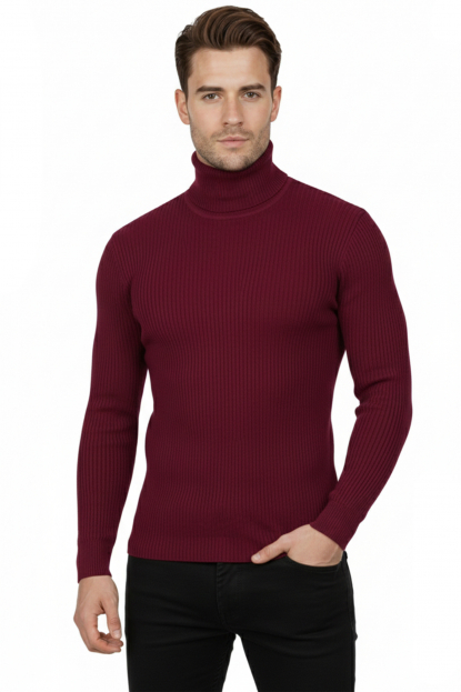 DeepSEA İnce Fitilli Tam Boğazlı Balıkçı Yaka Tüylenmeyen Kazak 2505498