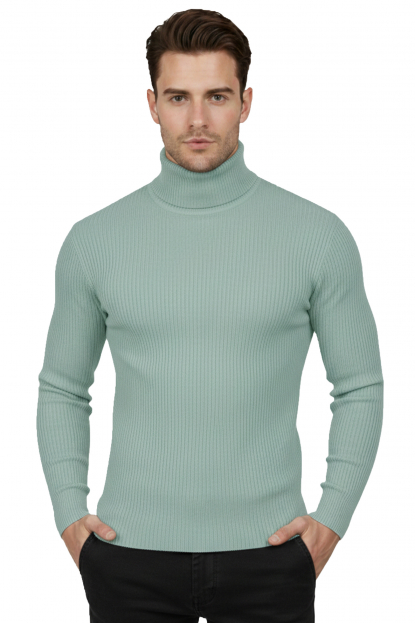 DeepSEA İnce Fitilli Tam Boğazlı Balıkçı Yaka Tüylenmeyen Kazak 2505498