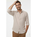 DeepSEA Slim Fit Erkek Gömlek Kolay Ütülenen Nefes Alan Kumaş, Dört Mevsim Şıklık 2602629