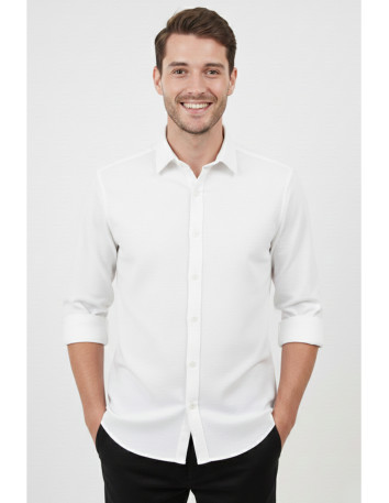 DeepSEA Slim Fit Erkek Gömlek Kolay Ütülenen Nefes Alan Kumaş, Dört Mevsim Şıklık 2602629 2