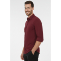 DeepSEA Slim Fit Erkek Gömlek Kolay Ütülenen Nefes Alan Kumaş, Dört Mevsim Şıklık 2602629
