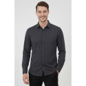 DeepSEA Slim Fit Erkek Gömlek Kolay Ütülenen Nefes Alan Kumaş, Dört Mevsim Şıklık 2602629