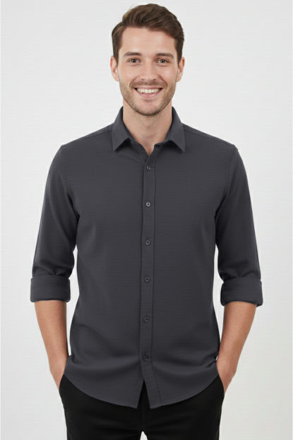 DeepSEA Slim Fit Erkek Gömlek Kolay Ütülenen Nefes Alan Kumaş, Dört Mevsim Şıklık 2602629