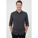 DeepSEA Slim Fit Erkek Gömlek Kolay Ütülenen Nefes Alan Kumaş, Dört Mevsim Şıklık 2602629