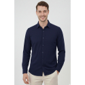DeepSEA Slim Fit Erkek Gömlek Kolay Ütülenen Nefes Alan Kumaş, Dört Mevsim Şıklık 2602629