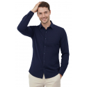DeepSEA Slim Fit Erkek Gömlek Kolay Ütülenen Nefes Alan Kumaş, Dört Mevsim Şıklık 2602629