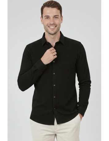 DeepSEA Slim Fit Erkek Gömlek Kolay Ütülenen Nefes Alan Kumaş, Dört Mevsim Şıklık 2602629 2