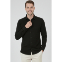 DeepSEA Slim Fit Erkek Gömlek Kolay Ütülenen Nefes Alan Kumaş, Dört Mevsim Şıklık 2602629