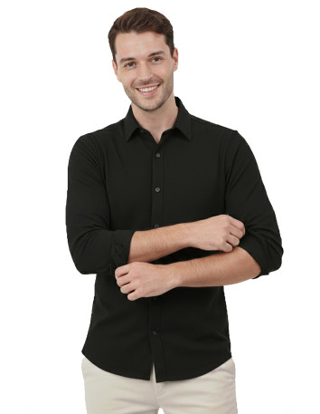 DeepSEA Slim Fit Erkek Gömlek Kolay Ütülenen Nefes Alan Kumaş, Dört Mevsim Şıklık 2602629