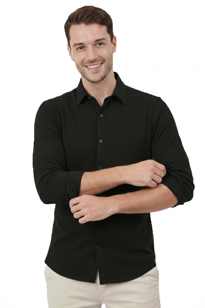 DeepSEA Slim Fit Erkek Gömlek Kolay Ütülenen Nefes Alan Kumaş, Dört Mevsim Şıklık 2602629