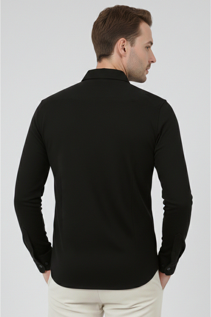 DeepSEA Slim Fit Erkek Gömlek Kolay Ütülenen Nefes Alan Kumaş, Dört Mevsim Şıklık 2602629