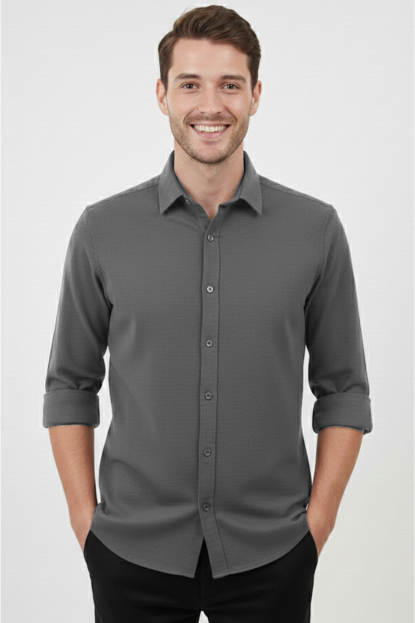 DeepSEA Slim Fit Erkek Gömlek Kolay Ütülenen Nefes Alan Kumaş, Dört Mevsim Şıklık 2602629