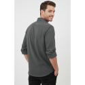 DeepSEA Slim Fit Erkek Gömlek Kolay Ütülenen Nefes Alan Kumaş, Dört Mevsim Şıklık 2602629