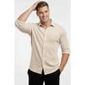 DeepSEA Slim Fit Erkek Gömlek Kolay Ütülenen Nefes Alan Kumaş, Dört Mevsim Şıklık 2602604