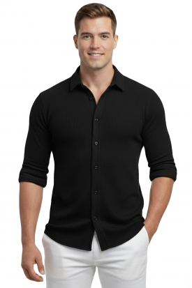 DeepSEA Slim Fit Erkek Gömlek Kolay Ütülenen Nefes Alan Kumaş, Dört Mevsim Şıklık 2602604