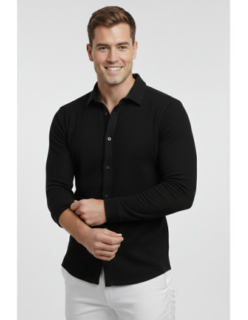 DeepSEA Slim Fit Erkek Gömlek Kolay Ütülenen Nefes Alan Kumaş, Dört Mevsim Şıklık 2602604 2