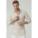 DeepSEA Slim Fit Erkek Gömlek Kolay Ütülenen Nefes Alan Kumaş, Dört Mevsim Şıklık 260226